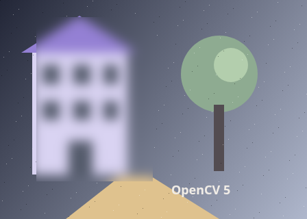 Result: Pixels outside the selected region are unchanged.