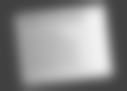 Illumination estimate: A broad blur approximates slowly varying page illumination.